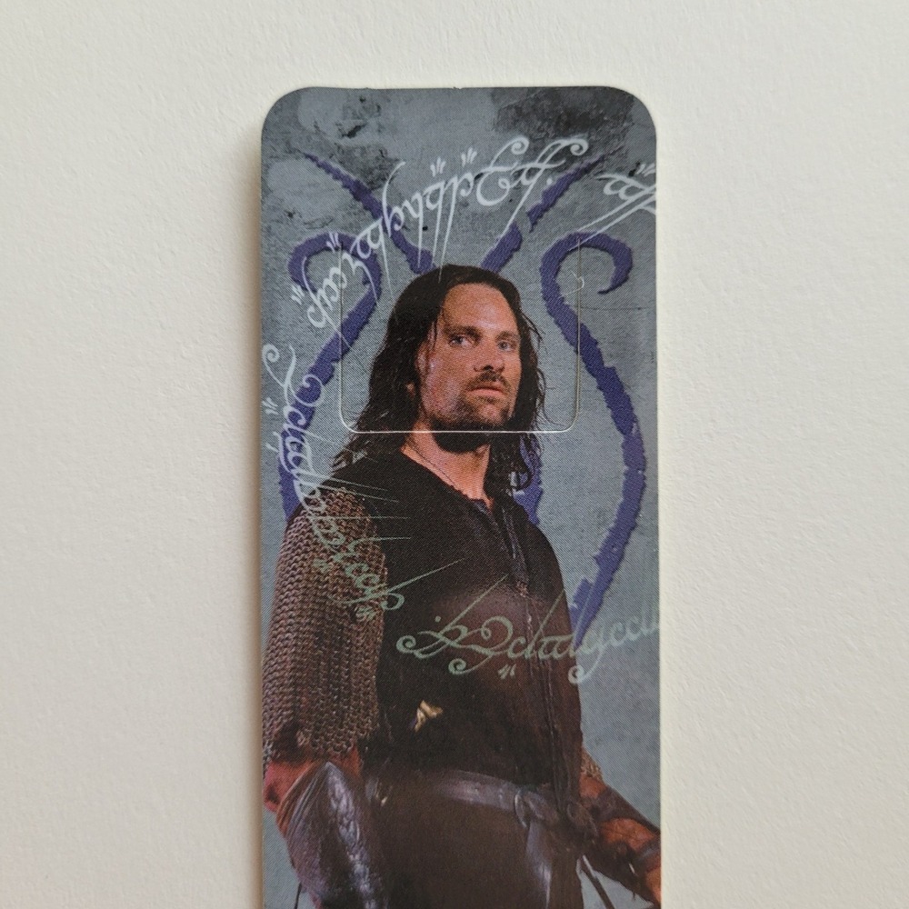 Vintage Aragorn Tab Bookmark, 2002 Lord Rings Two Towers, Y2K Movie, XTAB-622477 - Picture 3 of 12